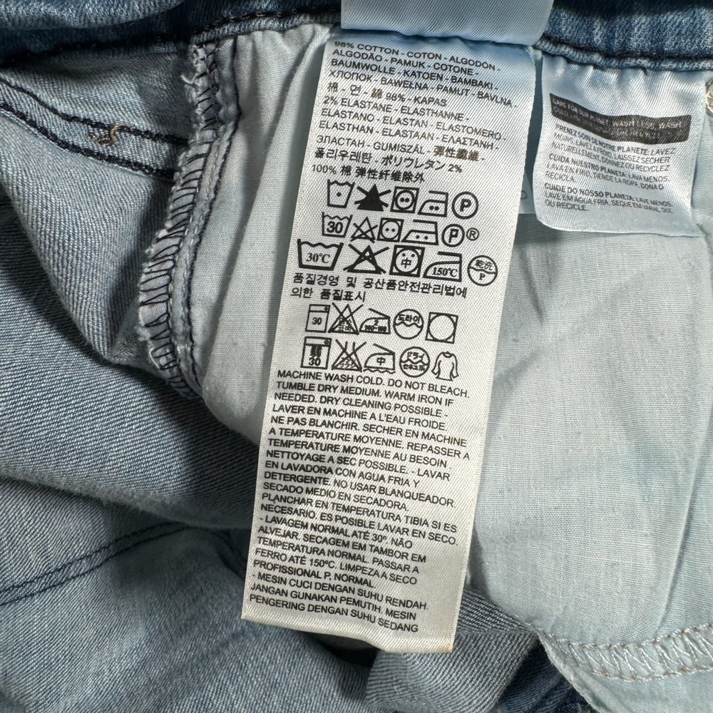 Levis 515 Bootcut Jeans Womens Size 14 Light Blue High Rise - Picture 7 of 15